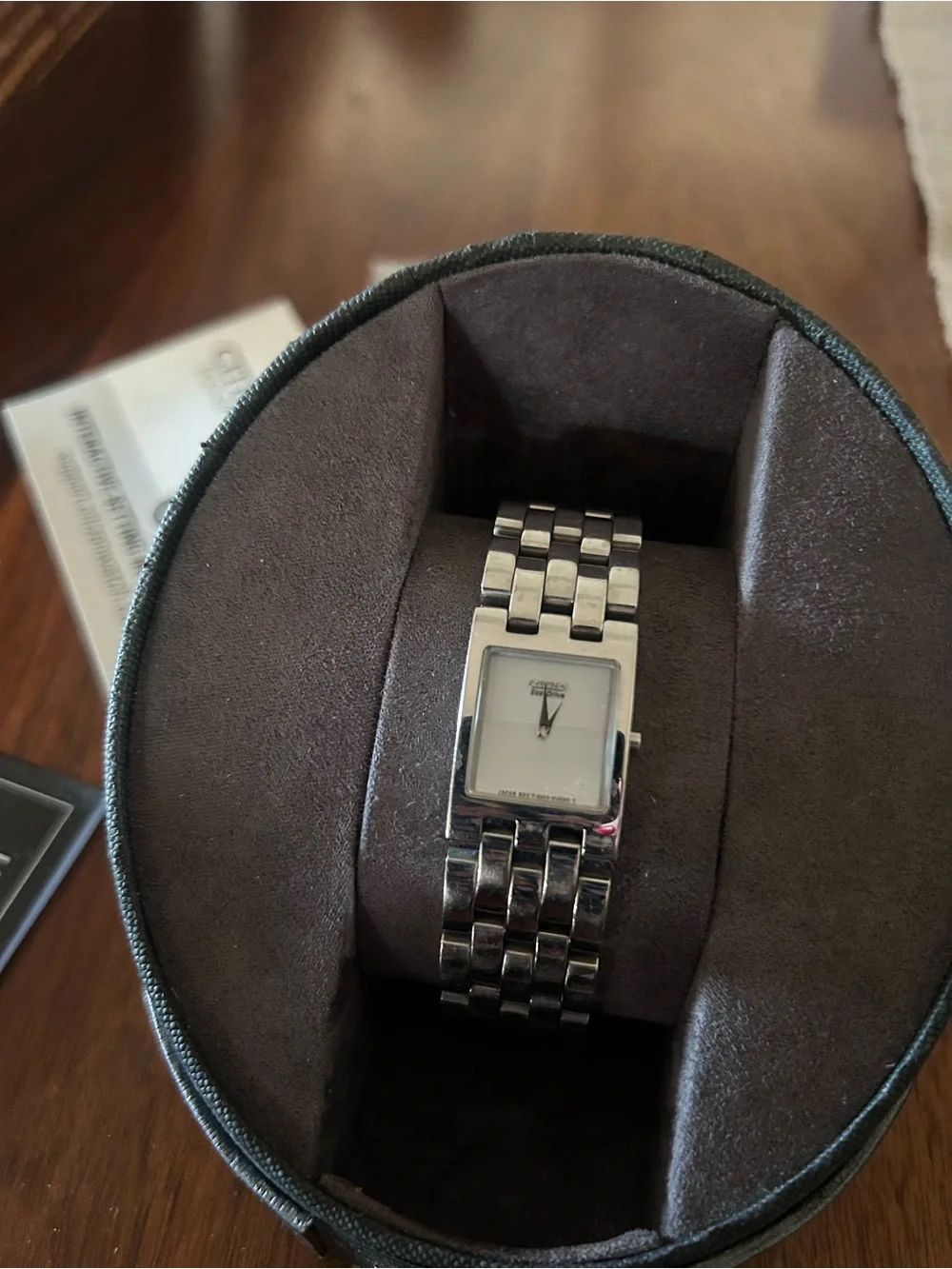 Citizen Silver Stainless Steel Women's Bracelet Watch with White Dial